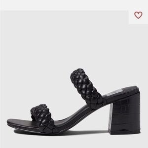 Dolce Vita Braided Black Tessa Block Heels